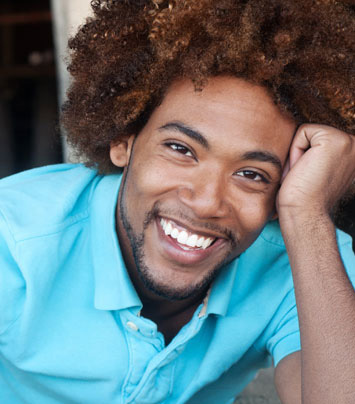 black male smiling